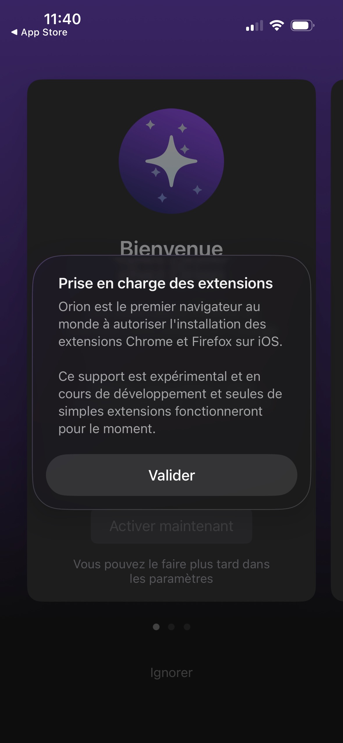 Étape 3 de l'installation