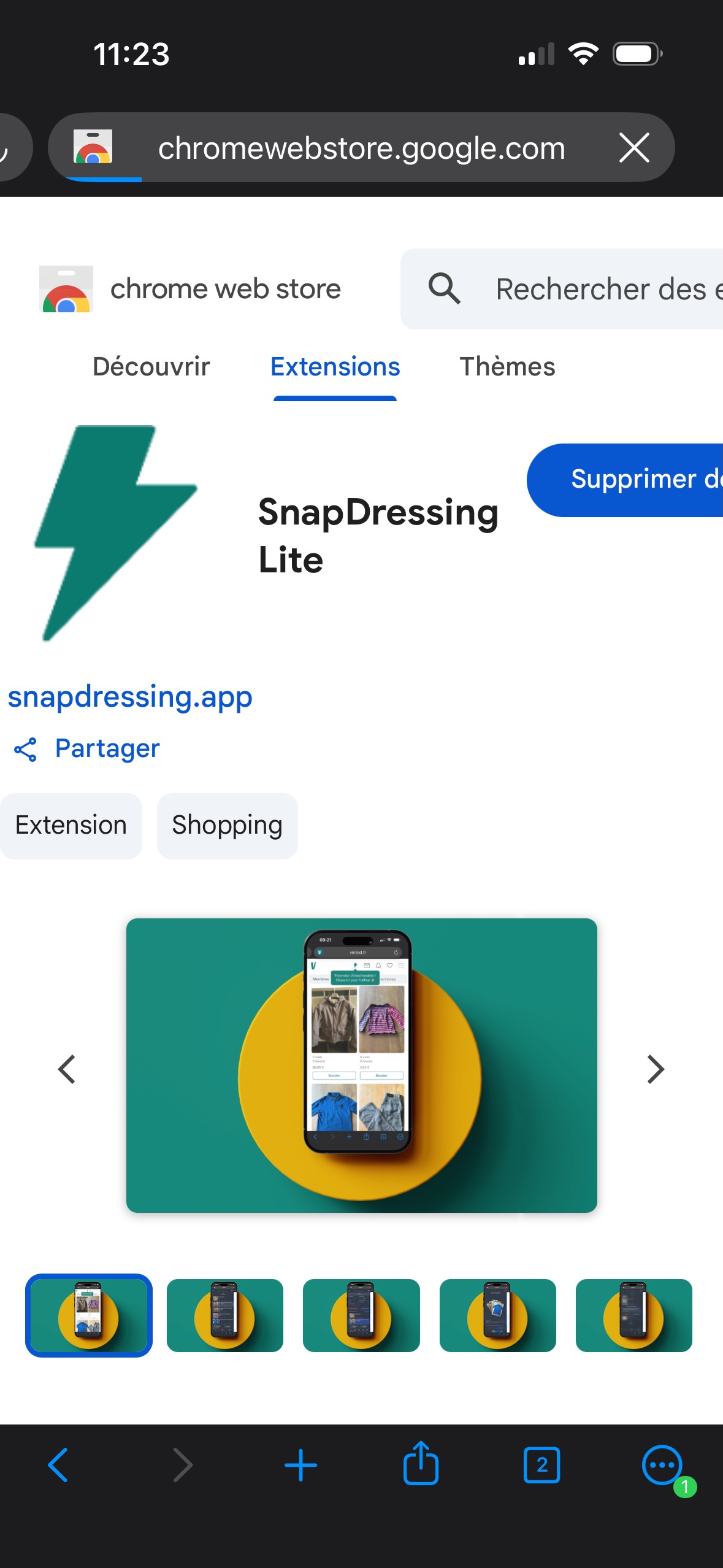 Étape 7 de l'installation